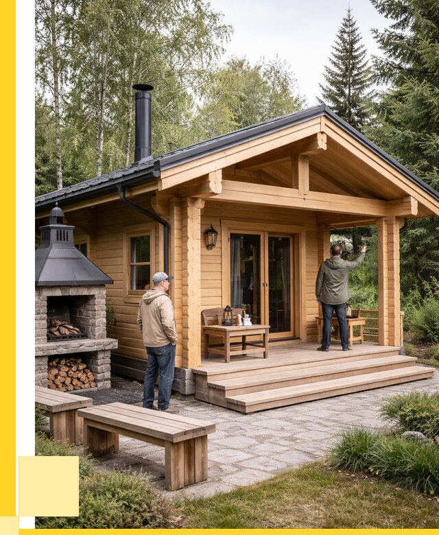 Деревянные бани под ключ в Дагестанских Огнях от 464535 р. | ЭриданДгс