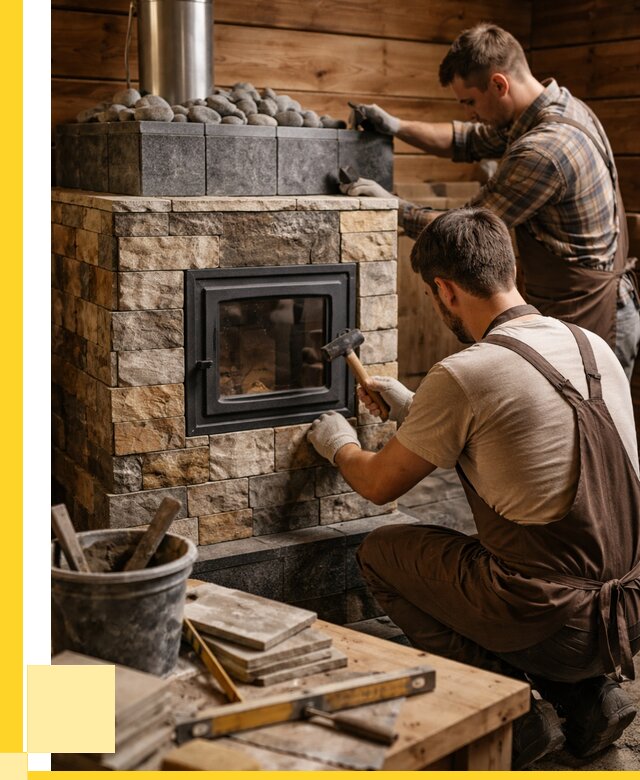 Облицовка банной печи в Дагестанских Огнях от 15485 р. | ЭриданДгс