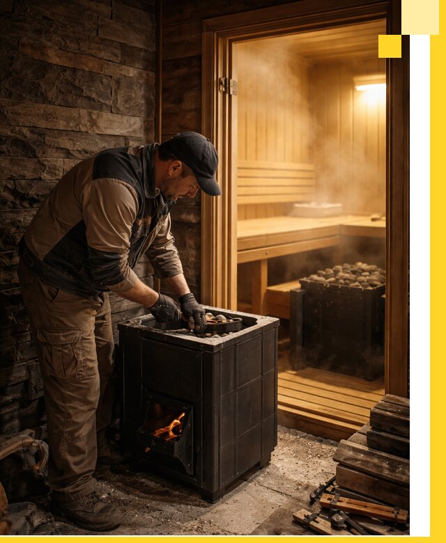 Строительство бани с сауной под ключ в Дагестанских Огнях от проекта до сдачи