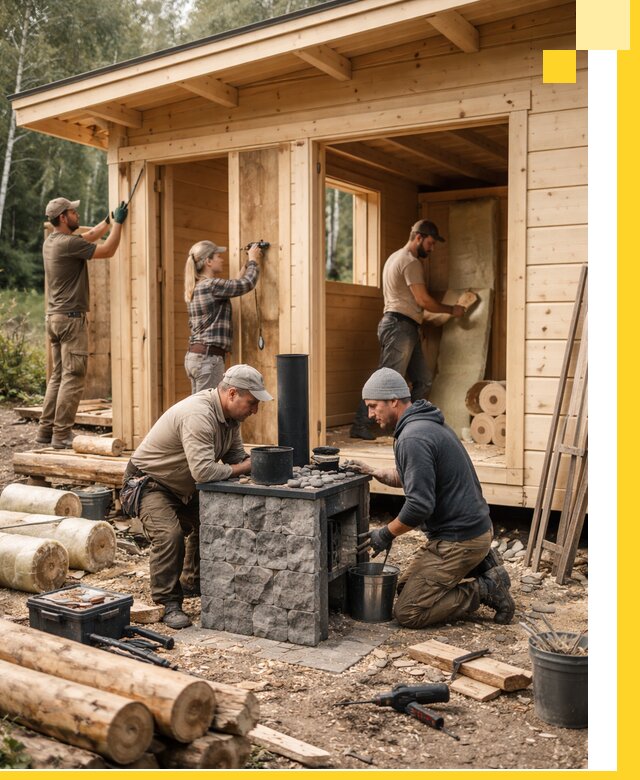 Купить баню под ключ в Дагестанских Огнях строительство монтаж отделка