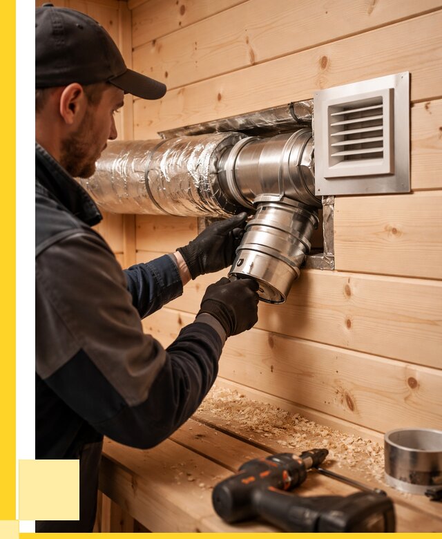 Монтаж вентиляции бани в Дагестанских Огнях от 12388 р. | ЭриданДгс