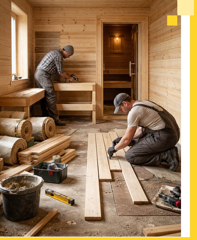 Индивидуальный проект бани с комнатой отдыха под ключ в Дагестанских Огнях