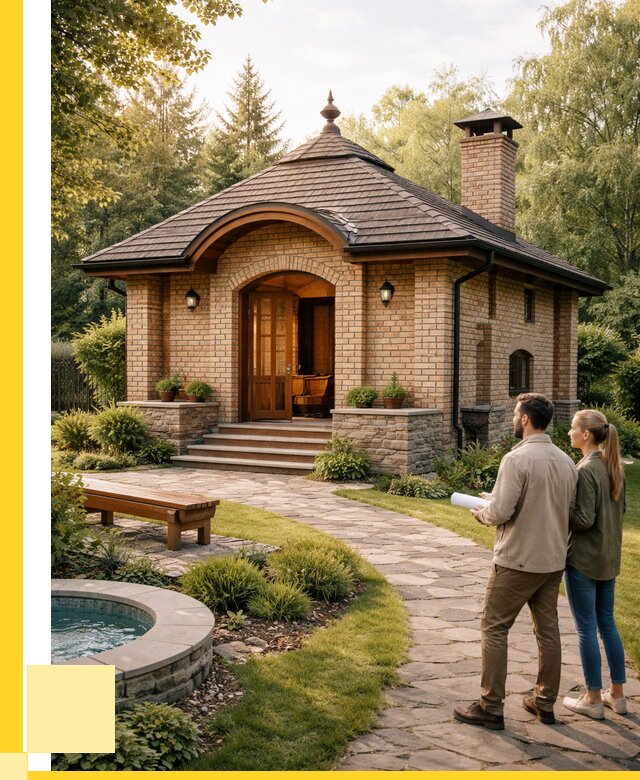 Проект кирпичной бани в Дагестанских Огнях от 30969 р. | ЭриданДгс