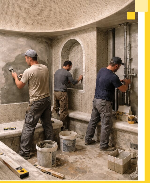 Профессиональный монтаж хамамов под ключ в Дагестанских Огнях с гарантией