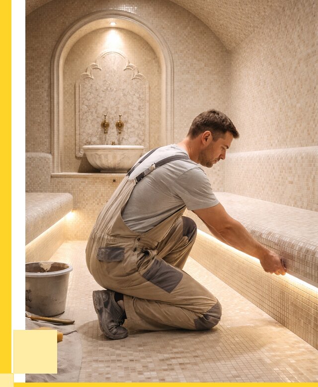 Отделка хамамов под ключ в Дагестанских Огнях от 5678 р. | ЭриданДгс