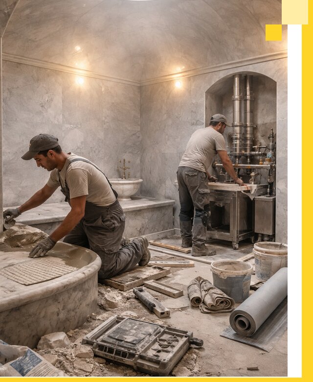 Строительство турецких бань хаммам под ключ в Дагестанских Огнях