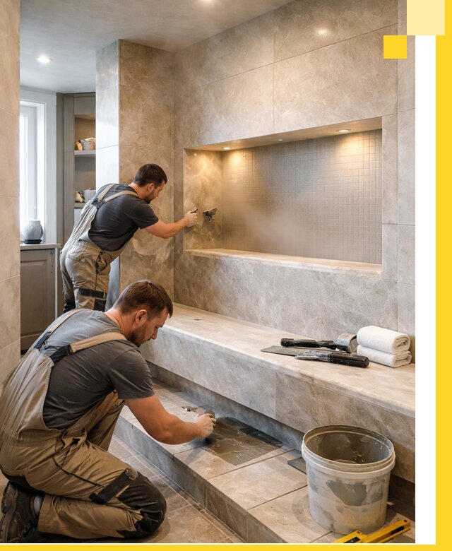 Профессиональное строительство хамама в квартире в Дагестанских Огнях