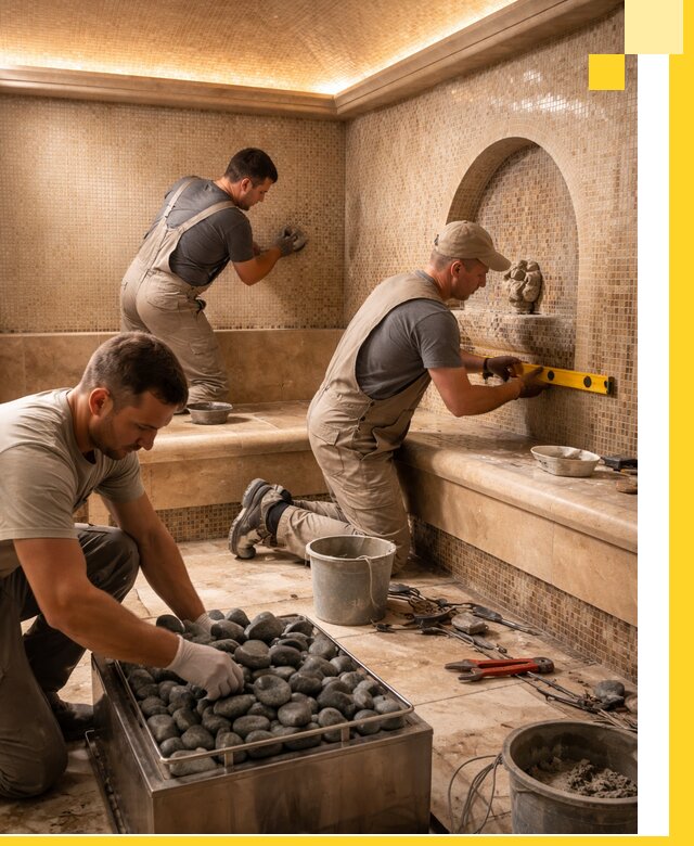 Проектирование и строительство хамама и сауны в Дагестанских Огнях