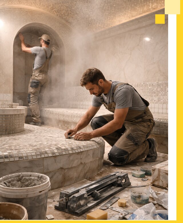 Профессиональный дизайн хамама и SPA под ключ в Дагестанских Огнях