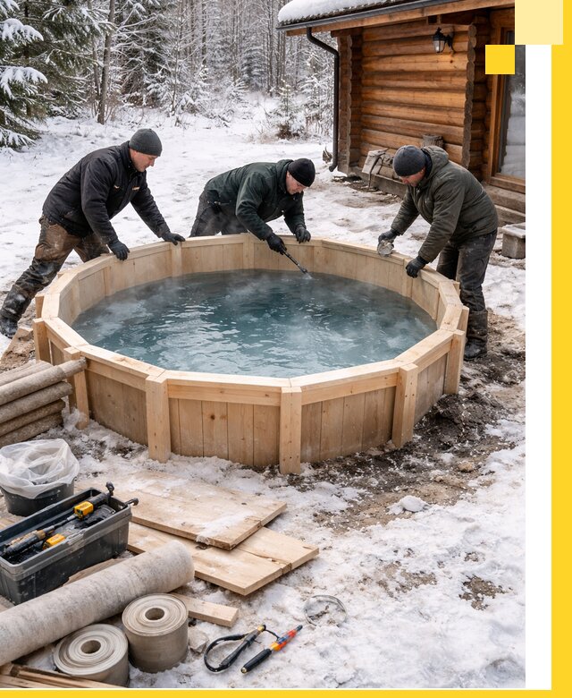 Изготовление и установка ледяных купелей под ключ в Дагестанских Огнях