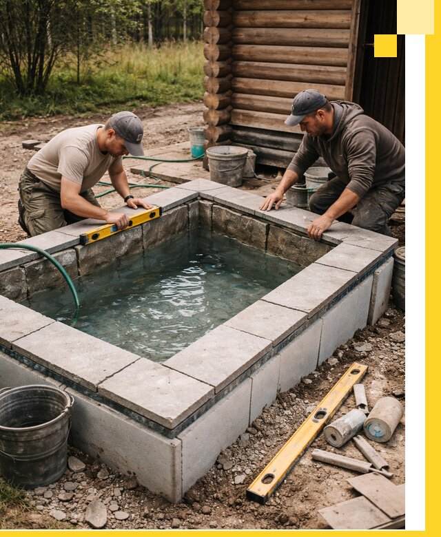 Изготовление и установка холодных купелей под ключ в Дагестанских Огнях