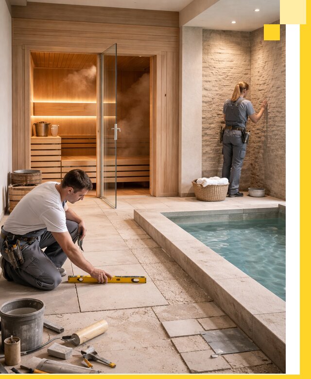 Комплексный дизайн и отделка интерьеров SPA под ключ в Дагестанских Огнях